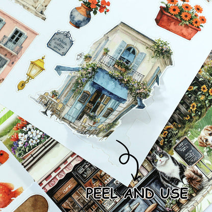 Journry Life Sticker Book featuring book designs for journaling, scrapbooking and collage