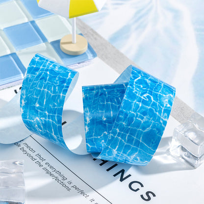 Glittering Waves Series Washi Tape featuring wave designs for journaling, scrapbooking and collage