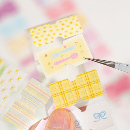 Dream Recipe Series Die Cutting Flash Self-adhesive Tape featuring dream designs for journaling, scrapbooking and collage