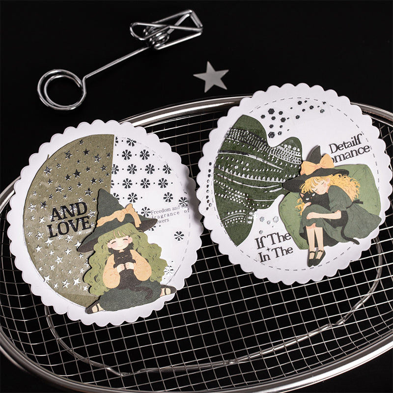 Boundless Galaxy Series Silver Stamping PET Tape featuring silver designs for journaling, scrapbooking and collage