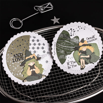 Boundless Galaxy Series Silver Stamping PET Tape featuring silver designs for journaling, scrapbooking and collage