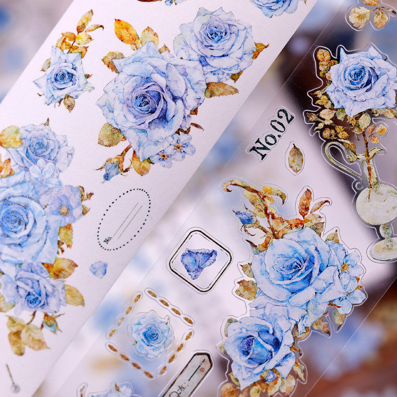 6cm*120cm Clear Dew Die Cutting Washi/PET Tape for journaling, scrapbooking and collage