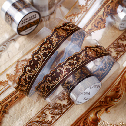 European Style Embroidery Series PET Tape featuring european designs for journaling, scrapbooking and collage