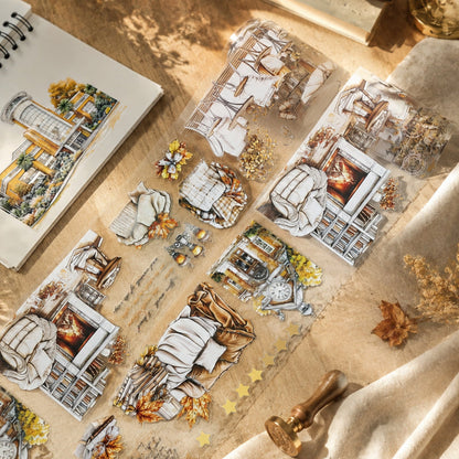 Leisurely Autumn Day Die Cutting PET Tape