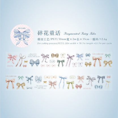 Bow Party Series Die Cutting PET Tape