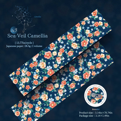 Blooming Camellia Flower Series Washi Tape