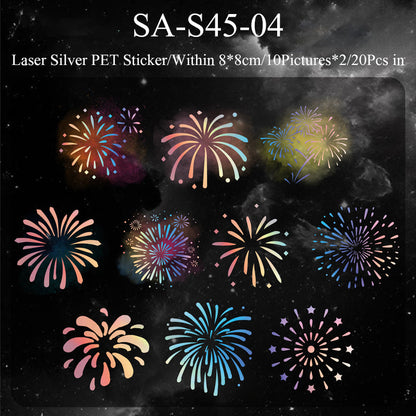 Starlit Night Fireworks Series Sticker