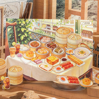 Local Attractions Series 3D Sticker Book featuring book designs for journaling, scrapbooking and collage