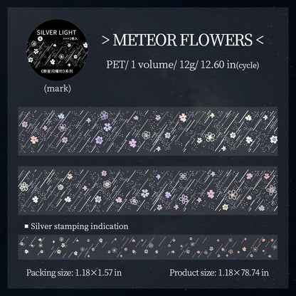 When The Stars Shine series Silver Stamping PET Tape