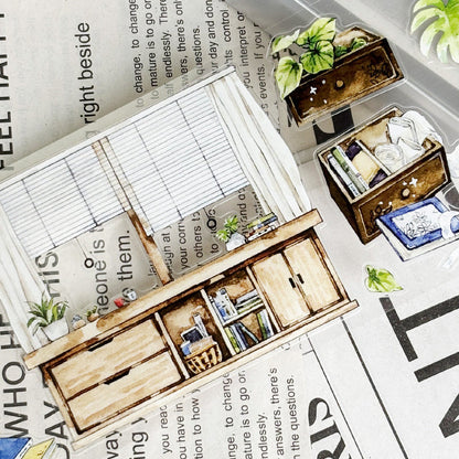 Whole Roll 7.5cm*5.5m Study Corner Die Cutting Washi/PET/Fog PET Tape for journaling, scrapbooking and collage