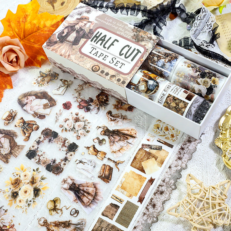 Memory scissors Die Cutting Washi/PET/Fog PET Tape for journaling, scrapbooking and collage