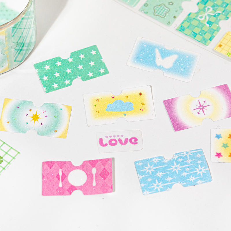 Dream Recipe Series Die Cutting Flash Self-adhesive Tape featuring dream designs for journaling, scrapbooking and collage