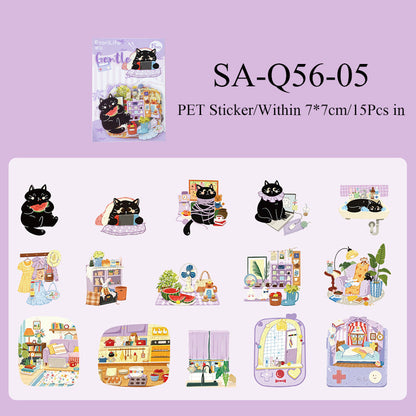 Cats Walking Series Sticker