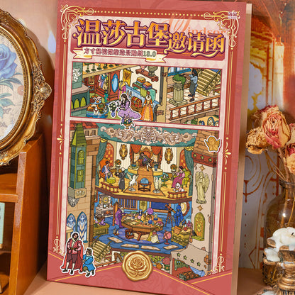 Secret Realm Series 3D Sticker featuring secret designs for journaling, scrapbooking and collage