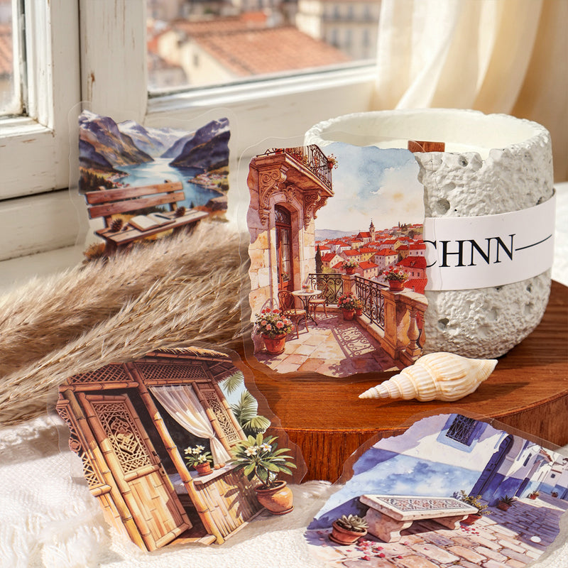 Small Town Travelogue Series Sticker for journaling, scrapbooking and collage