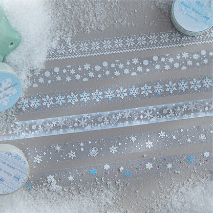 Winter Sonata Series Flash PET Tape for journaling, scrapbooking and collage