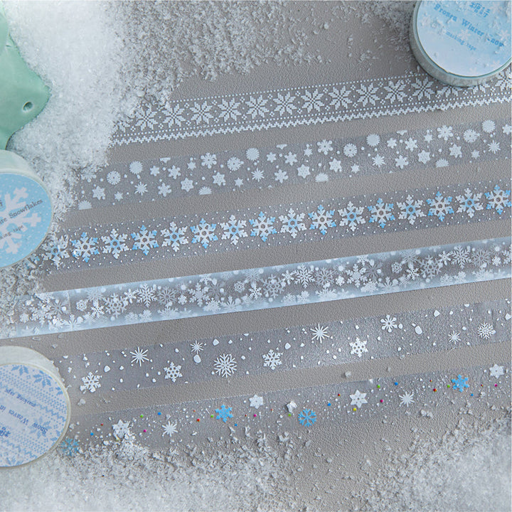 Winter Sonata Series Flash PET Tape for journaling, scrapbooking and collage
