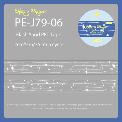 Star Fragment Series Flash Sand PET Tape