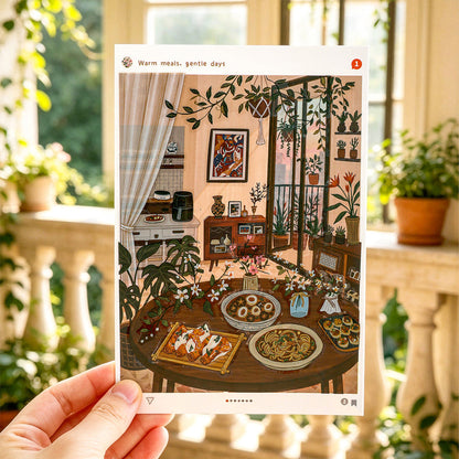 Slow Life Corner Series 3D Sticker for journaling, scrapbooking and collage