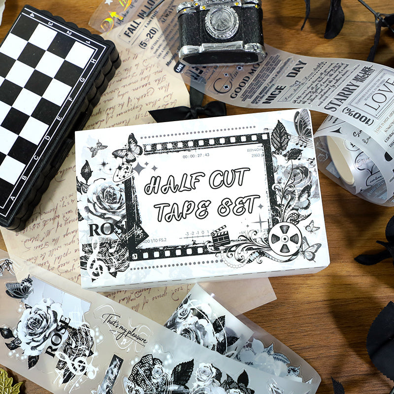 Patterned Vintage Tape Set featuring vintage designs for journaling, scrapbooking and collage