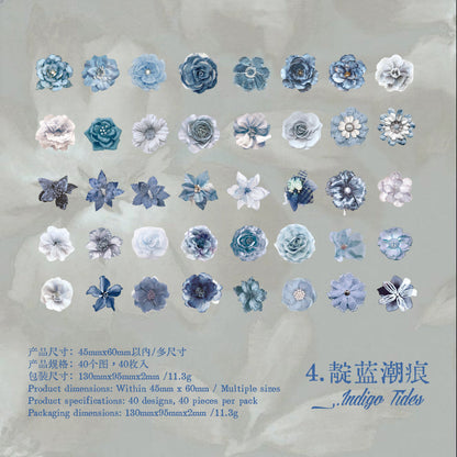 Flower Cutting Old Treasures Series Sticker