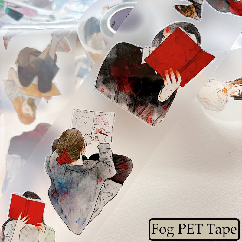 Whole Roll 6cm*10m Reading Book Die Cutting Washi/PET/Fog PET Tape