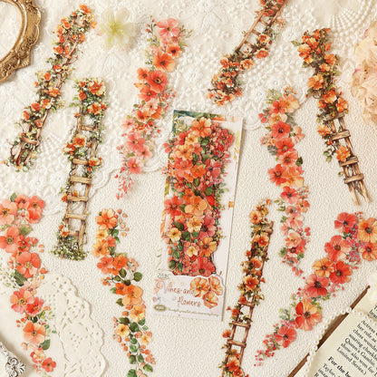 Vines lead flowers Sticker