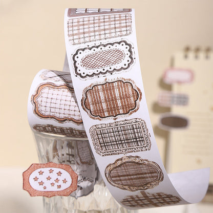 Tag Agglutination Series Die Cutting Writing Paper Tape for journaling, scrapbooking and collage