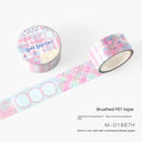Light Salt Color Poetry Series Flash PET Tape