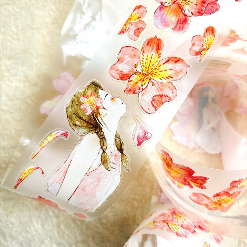 5cm*166cm Complexion Die Cutting Washi/PET/Fog PET Tape for journaling, scrapbooking and collage