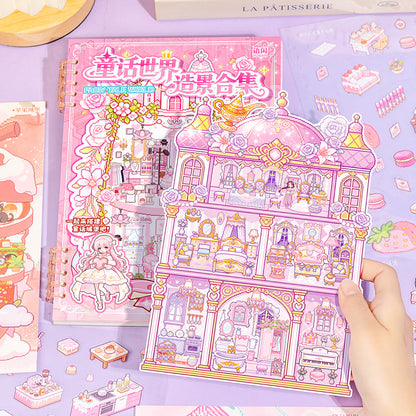 Fairy Tales World 3D Sticker Book featuring fairy, tale, and book designs for journaling, scrapbooking and collage