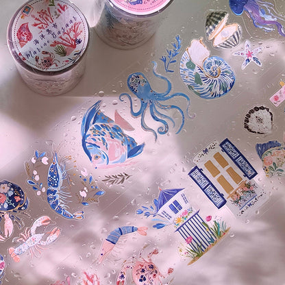 5cm*100cm Ocean Market Die Cutting PET Tape