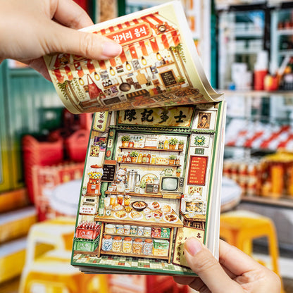 Local Attractions 3D Sticker Book featuring book designs for journaling, scrapbooking and collage