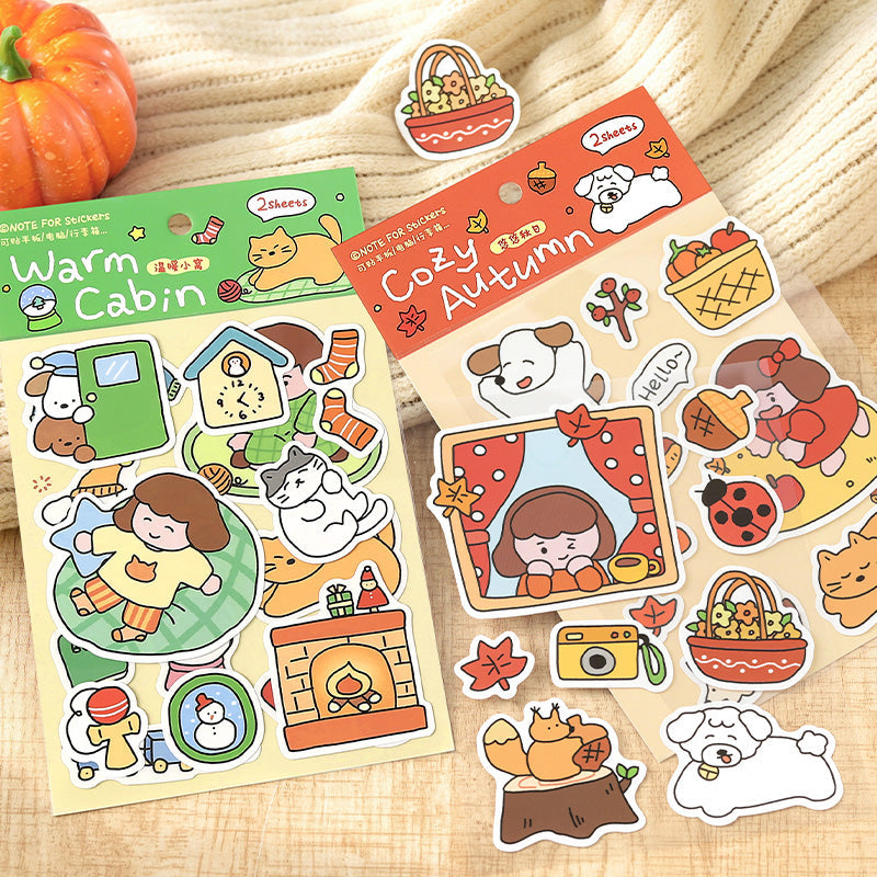 Warmth Tranquility Time Series Sticker for journaling, scrapbooking and collage