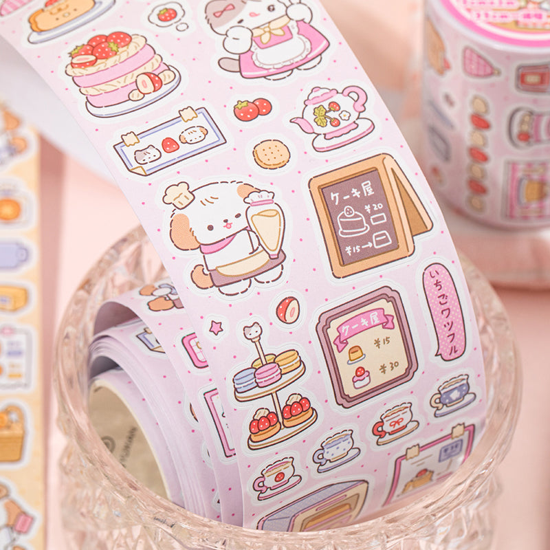 Sweet Store Manager Series Die Cutting Coated Paper Tape featuring sweet designs for journaling, scrapbooking and collage