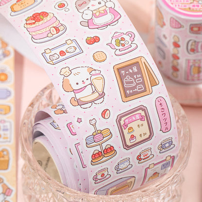 Sweet Store Manager Series Die Cutting Coated Paper Tape featuring sweet designs for journaling, scrapbooking and collage