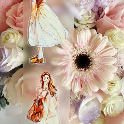 Whole Roll 5cm*5m Photo Status Die Cutting Washi/PET/Fog PET Tape for journaling, scrapbooking and collage