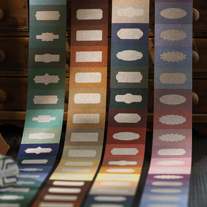 Round And Round Series Die Cutting Washi Tape for journaling, scrapbooking and collage
