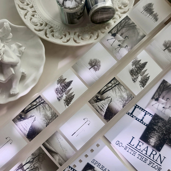 5cm*100cm Focus On Loneliness Die Cutting Fog PET Tape for journaling, scrapbooking and collage