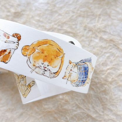 3cm*200cm Cute Cat Die Cutting Washi/PET/Fog PET Tape