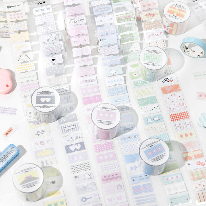 Showa Monologue series Die Cutting Writing Paper Tape for journaling, scrapbooking and collage