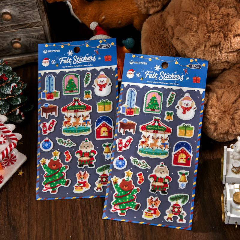 Warm Winter Christmas Story Series Sticker for journaling, scrapbooking and collage