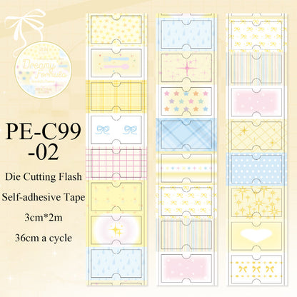 Dream Recipe Series Die Cutting Flash Self-adhesive Tape