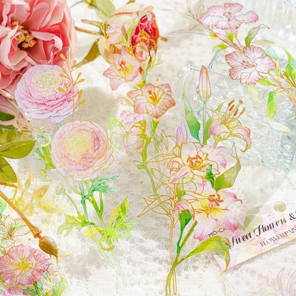 Painted Floral Collection Sticker Pack