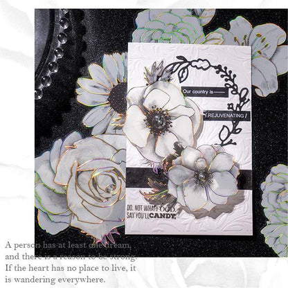 Gilded Floral PET Sticker Tape