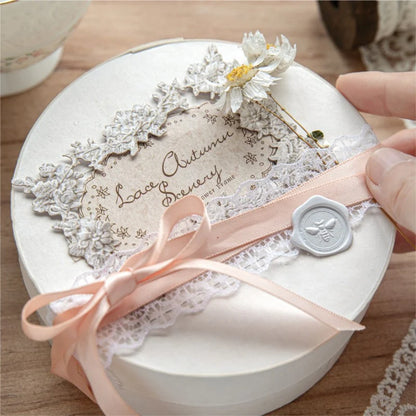 Crochet Floral Letter Relief Sticker Pack