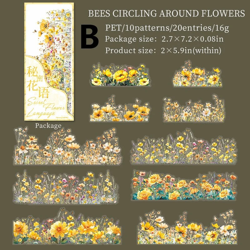 Secret Language of Flowers Sticker Set