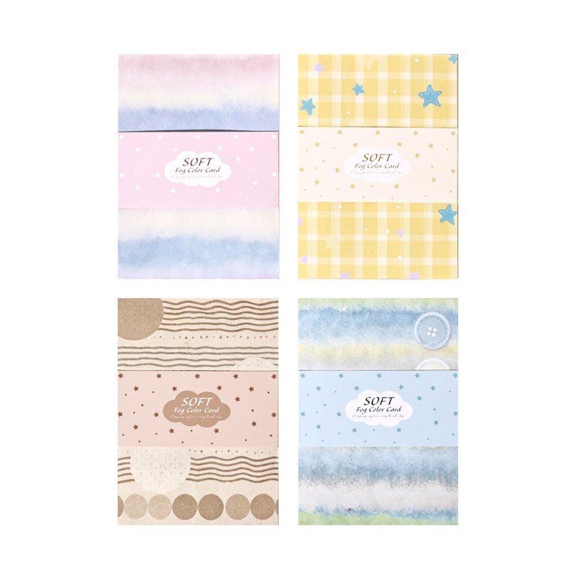 Soft Fog Color Card Writing Paper