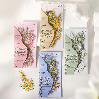 Porcelain Blossom Branch Sticker Pack