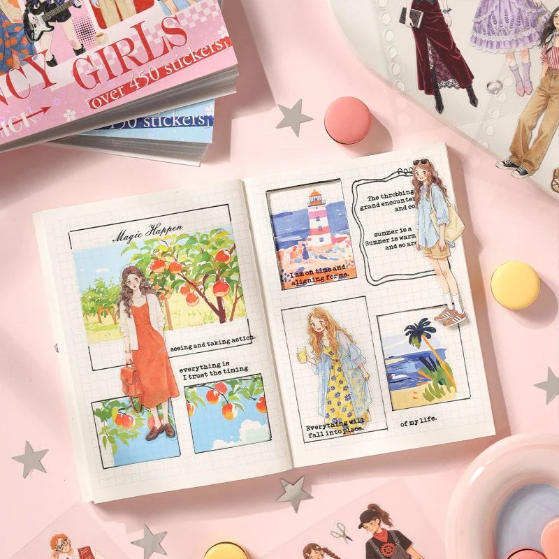 Flower Boy Character Sticker Book